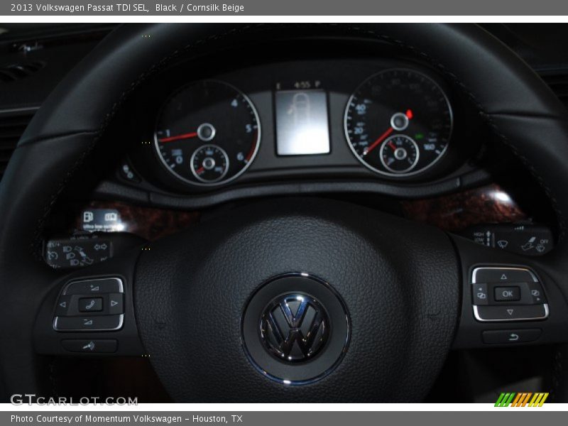 Black / Cornsilk Beige 2013 Volkswagen Passat TDI SEL