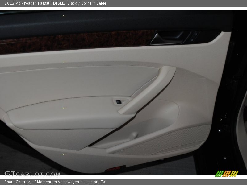 Black / Cornsilk Beige 2013 Volkswagen Passat TDI SEL