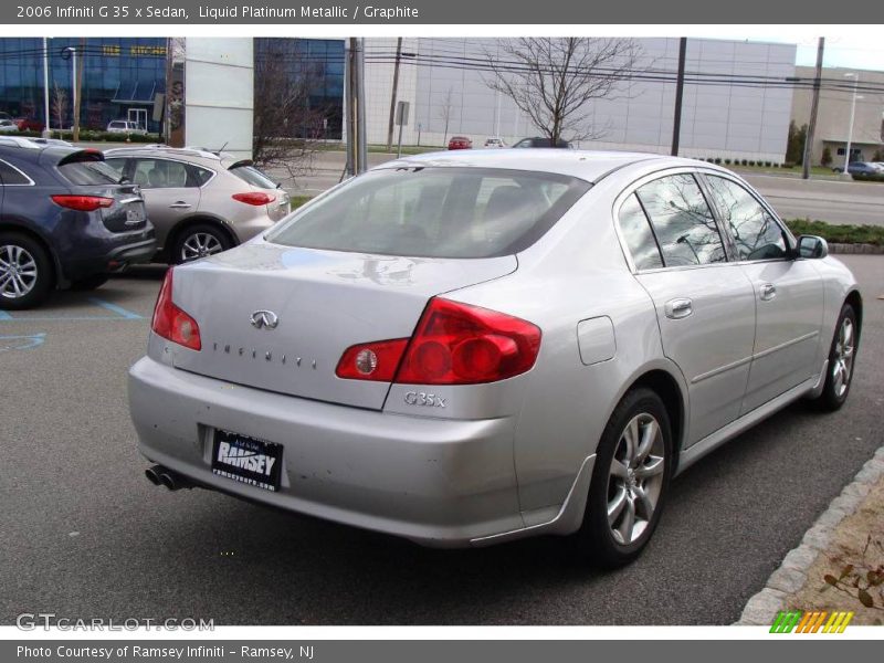 Liquid Platinum Metallic / Graphite 2006 Infiniti G 35 x Sedan