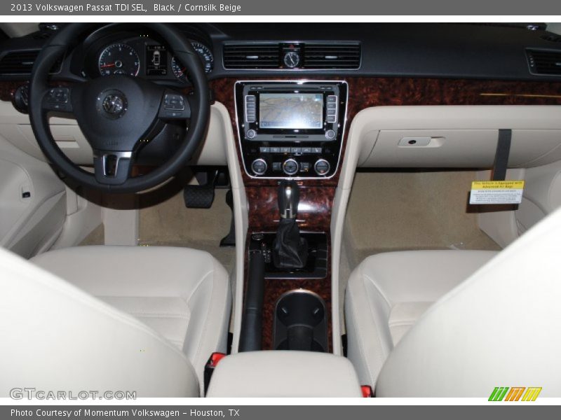 Black / Cornsilk Beige 2013 Volkswagen Passat TDI SEL