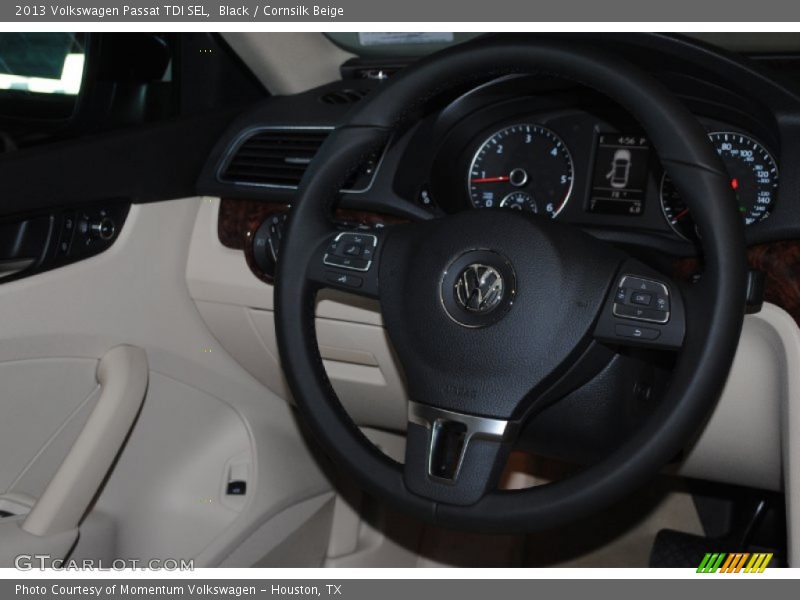 Black / Cornsilk Beige 2013 Volkswagen Passat TDI SEL