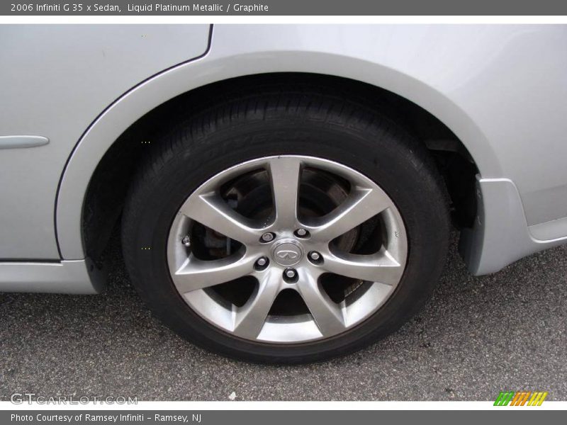 Liquid Platinum Metallic / Graphite 2006 Infiniti G 35 x Sedan