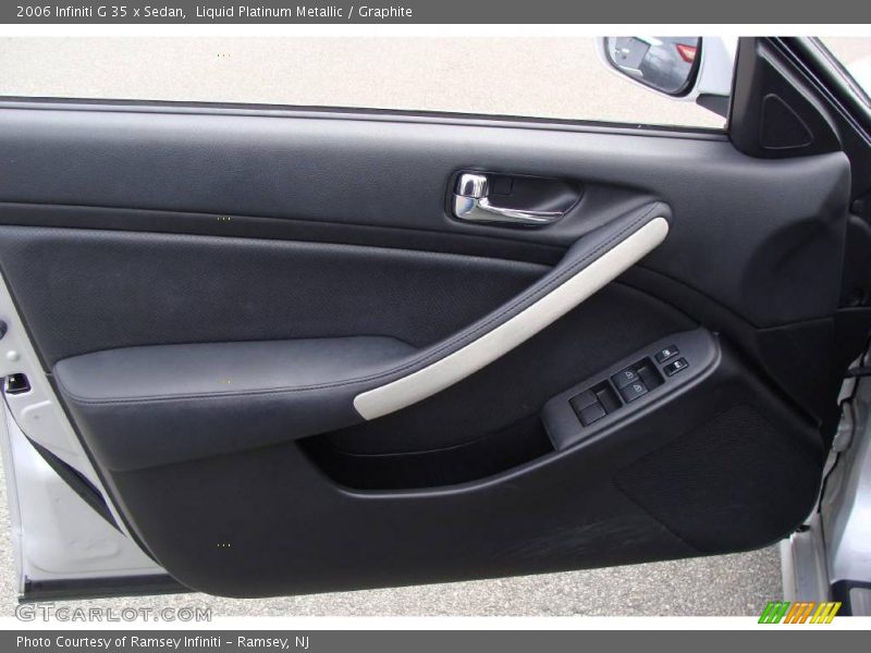 Liquid Platinum Metallic / Graphite 2006 Infiniti G 35 x Sedan