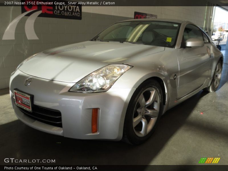 Silver Alloy Metallic / Carbon 2007 Nissan 350Z Enthusiast Coupe