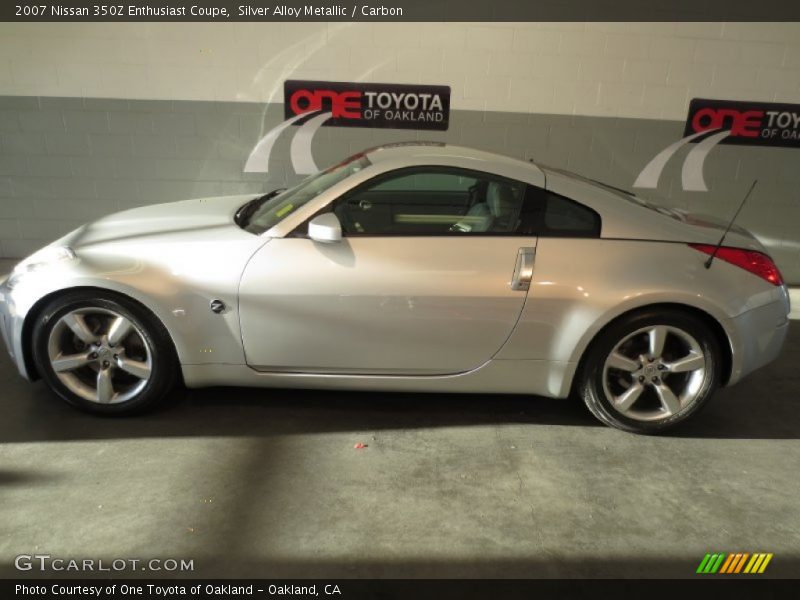 Silver Alloy Metallic / Carbon 2007 Nissan 350Z Enthusiast Coupe