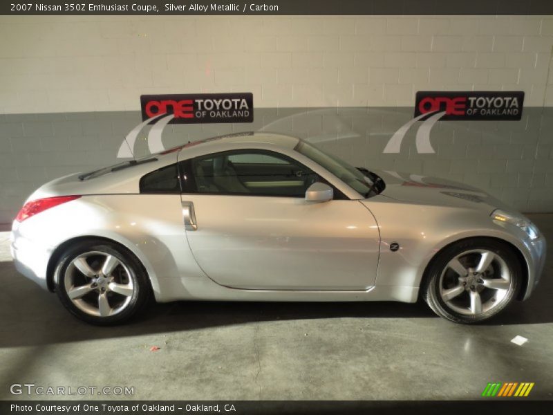 Silver Alloy Metallic / Carbon 2007 Nissan 350Z Enthusiast Coupe