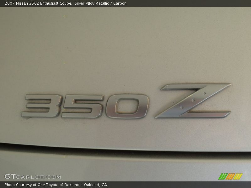 Silver Alloy Metallic / Carbon 2007 Nissan 350Z Enthusiast Coupe