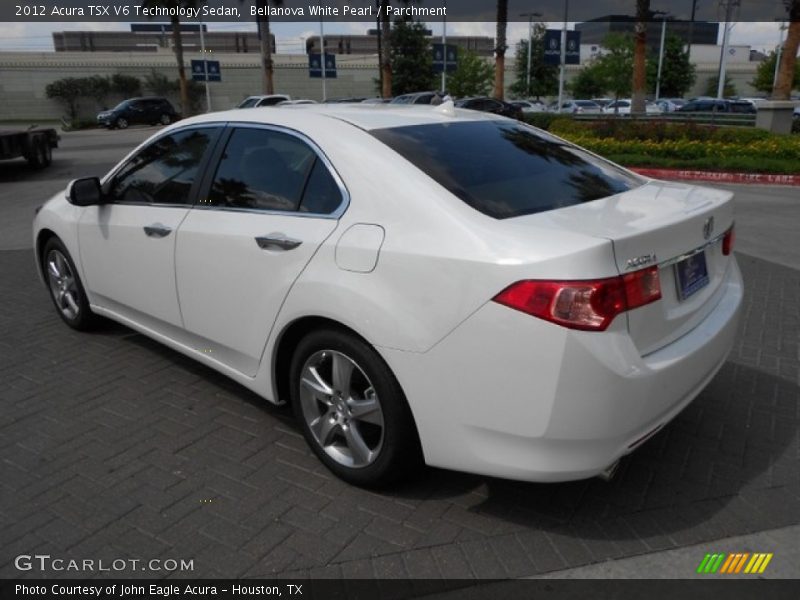 Bellanova White Pearl / Parchment 2012 Acura TSX V6 Technology Sedan