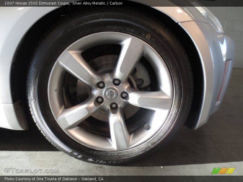 Silver Alloy Metallic / Carbon 2007 Nissan 350Z Enthusiast Coupe