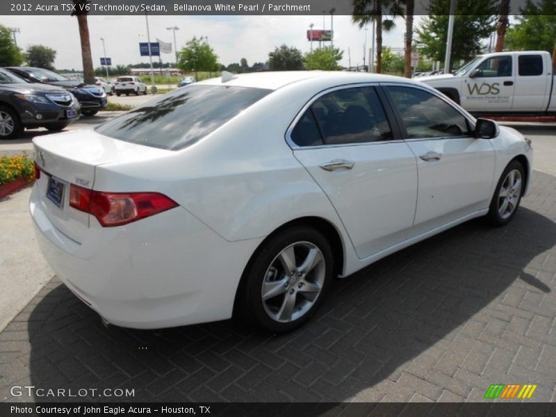 Bellanova White Pearl / Parchment 2012 Acura TSX V6 Technology Sedan