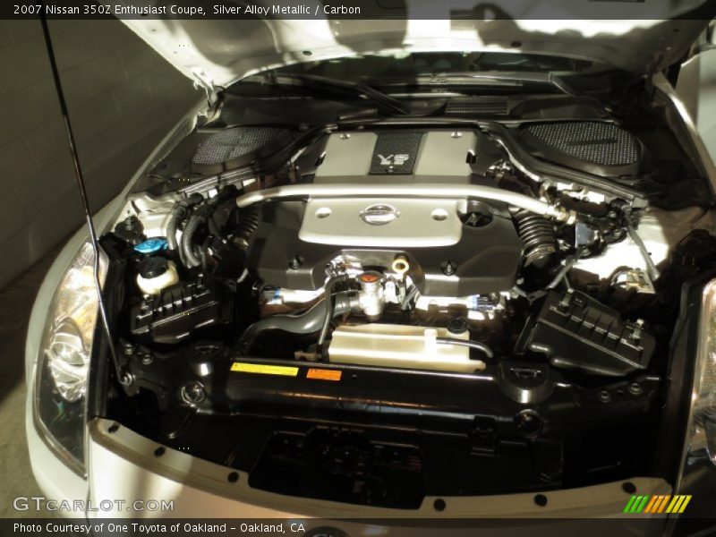 Silver Alloy Metallic / Carbon 2007 Nissan 350Z Enthusiast Coupe