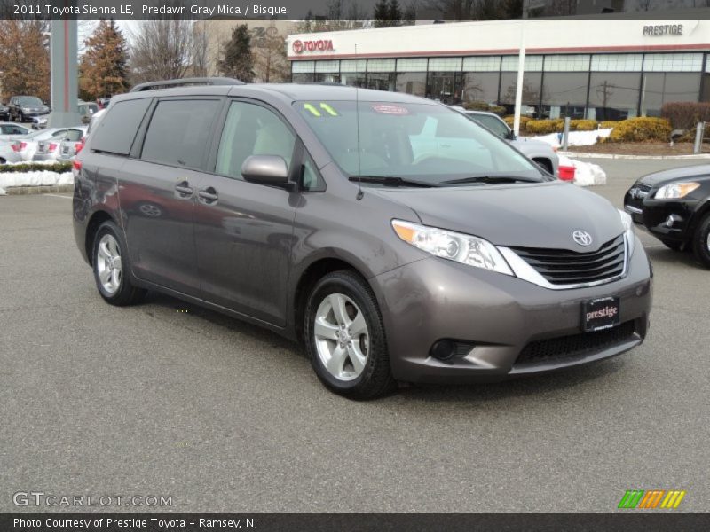 Predawn Gray Mica / Bisque 2011 Toyota Sienna LE