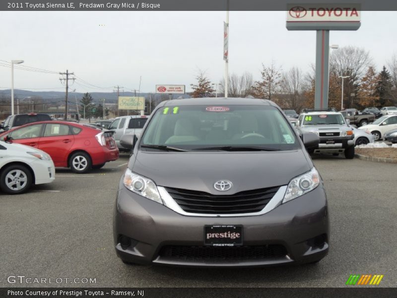 Predawn Gray Mica / Bisque 2011 Toyota Sienna LE