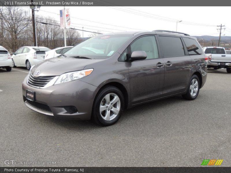 Predawn Gray Mica / Bisque 2011 Toyota Sienna LE