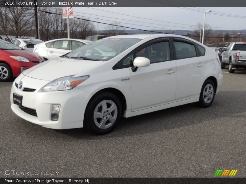 Blizzard White Pearl / Dark Gray 2010 Toyota Prius Hybrid IV