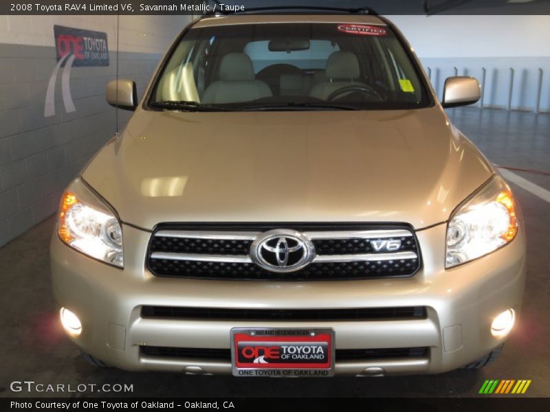 Savannah Metallic / Taupe 2008 Toyota RAV4 Limited V6