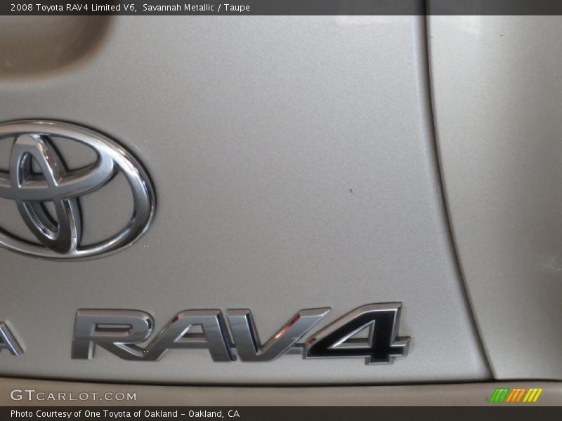 Savannah Metallic / Taupe 2008 Toyota RAV4 Limited V6