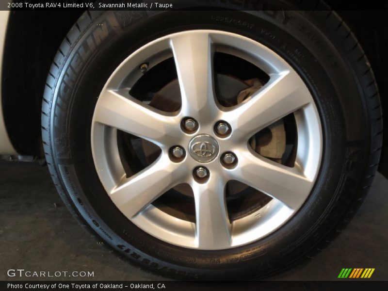 Savannah Metallic / Taupe 2008 Toyota RAV4 Limited V6