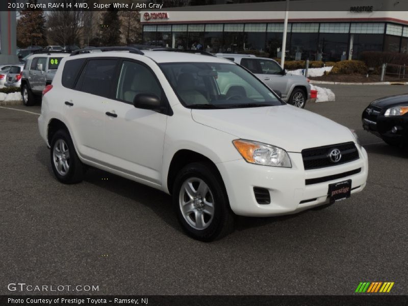 Super White / Ash Gray 2010 Toyota RAV4 I4 4WD