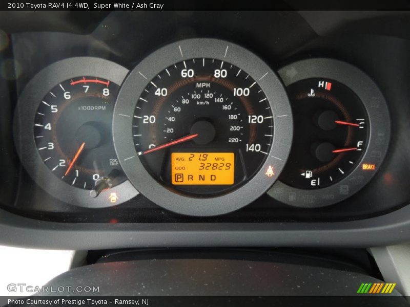 Super White / Ash Gray 2010 Toyota RAV4 I4 4WD