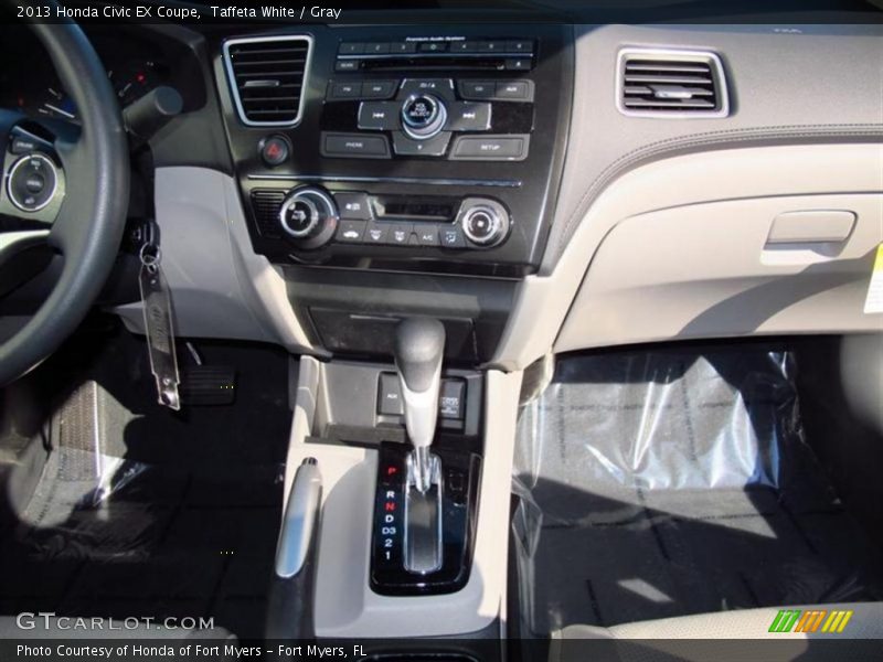 Taffeta White / Gray 2013 Honda Civic EX Coupe