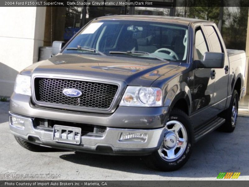 Dark Shadow Grey Metallic / Medium/Dark Flint 2004 Ford F150 XLT SuperCrew