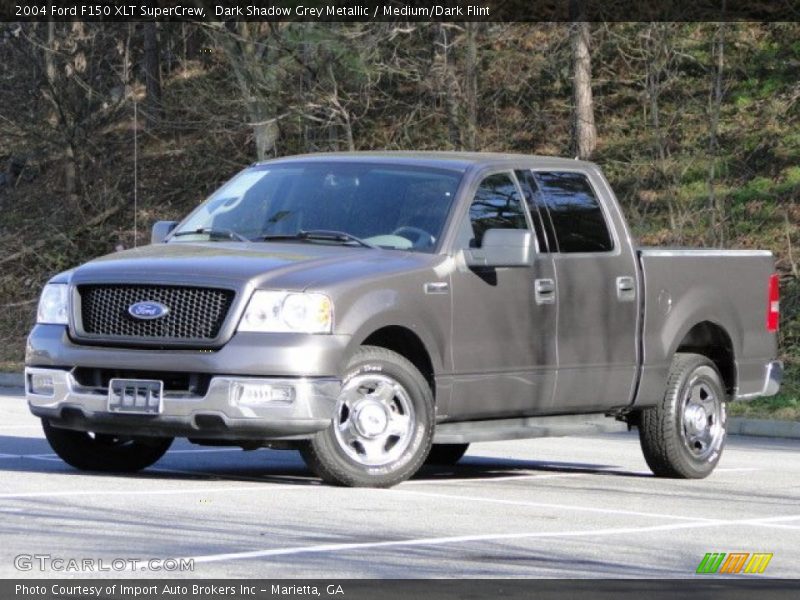 Dark Shadow Grey Metallic / Medium/Dark Flint 2004 Ford F150 XLT SuperCrew