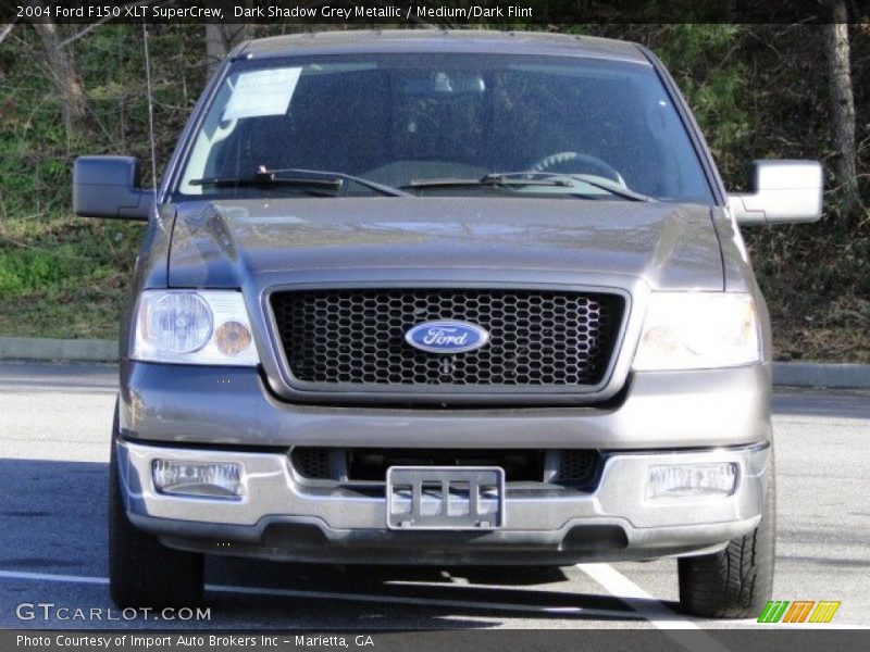Dark Shadow Grey Metallic / Medium/Dark Flint 2004 Ford F150 XLT SuperCrew