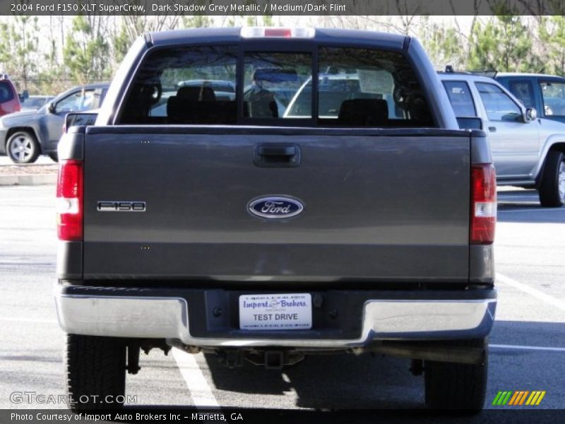 Dark Shadow Grey Metallic / Medium/Dark Flint 2004 Ford F150 XLT SuperCrew