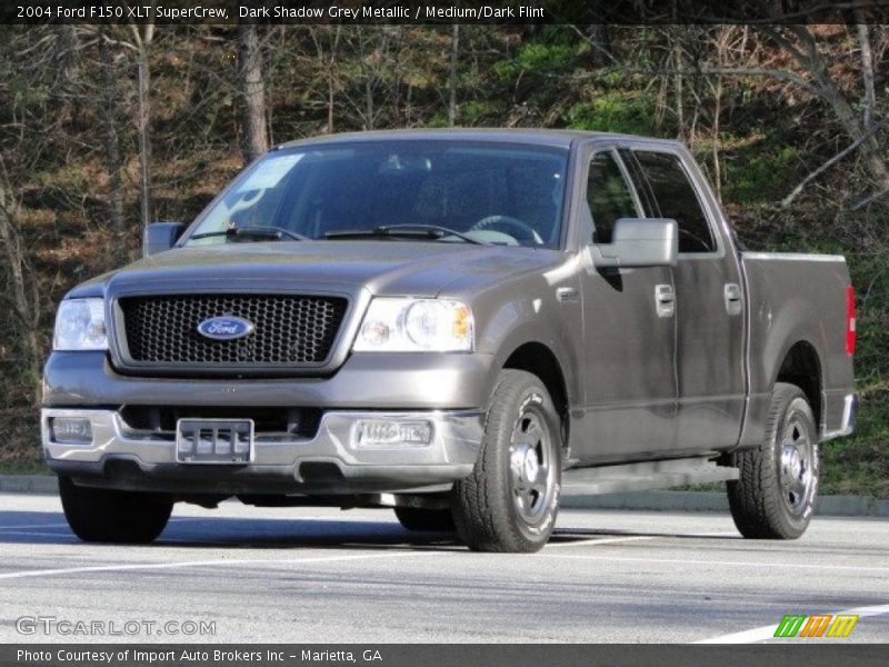 Dark Shadow Grey Metallic / Medium/Dark Flint 2004 Ford F150 XLT SuperCrew
