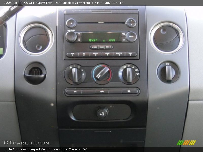 Dark Shadow Grey Metallic / Medium/Dark Flint 2004 Ford F150 XLT SuperCrew