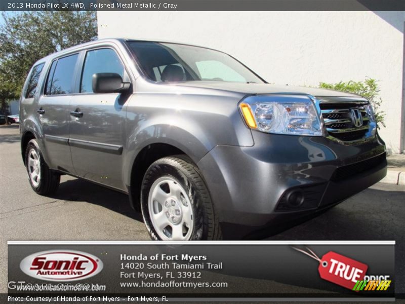 Polished Metal Metallic / Gray 2013 Honda Pilot LX 4WD