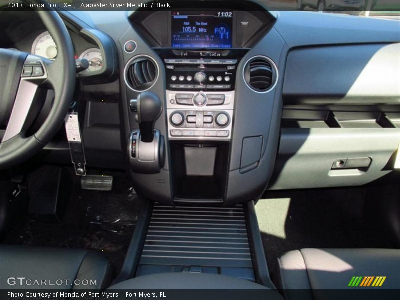 Alabaster Silver Metallic / Black 2013 Honda Pilot EX-L