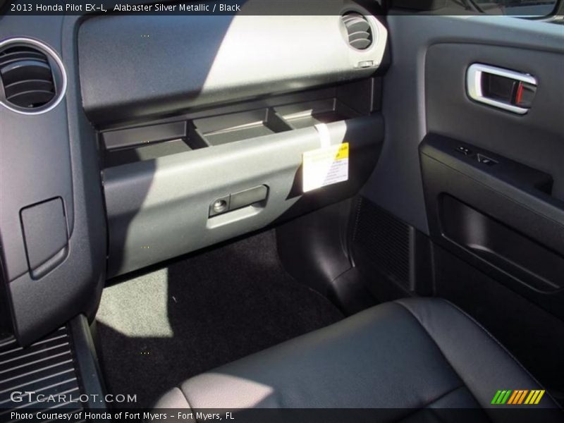 Alabaster Silver Metallic / Black 2013 Honda Pilot EX-L
