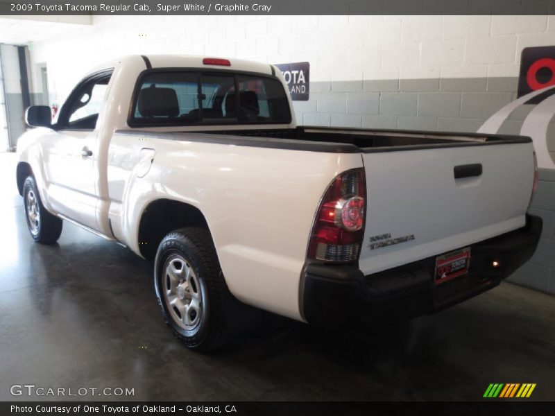 Super White / Graphite Gray 2009 Toyota Tacoma Regular Cab