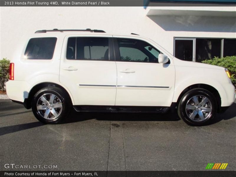 White Diamond Pearl / Black 2013 Honda Pilot Touring 4WD