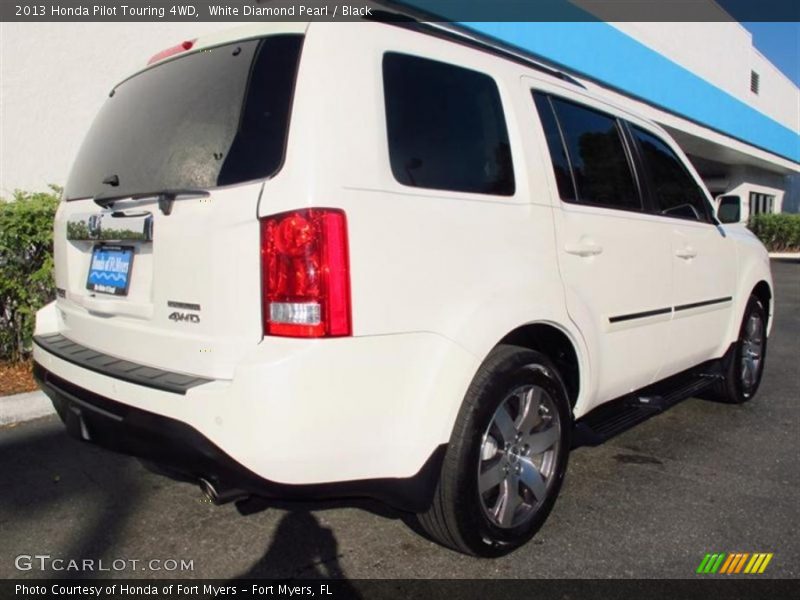 White Diamond Pearl / Black 2013 Honda Pilot Touring 4WD