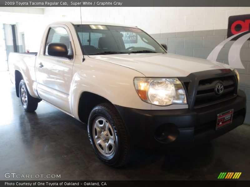 Super White / Graphite Gray 2009 Toyota Tacoma Regular Cab