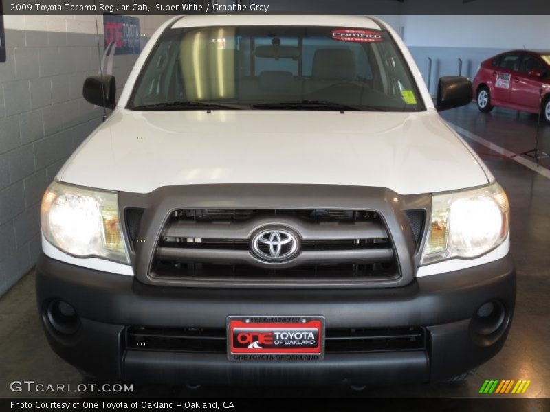 Super White / Graphite Gray 2009 Toyota Tacoma Regular Cab