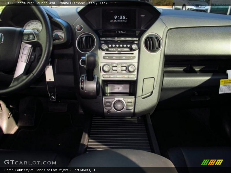 White Diamond Pearl / Black 2013 Honda Pilot Touring 4WD