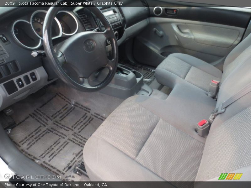 Super White / Graphite Gray 2009 Toyota Tacoma Regular Cab