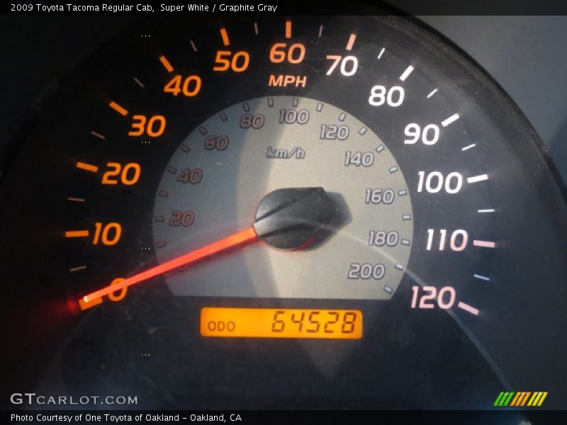 Super White / Graphite Gray 2009 Toyota Tacoma Regular Cab
