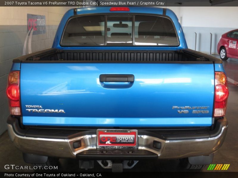 Speedway Blue Pearl / Graphite Gray 2007 Toyota Tacoma V6 PreRunner TRD Double Cab