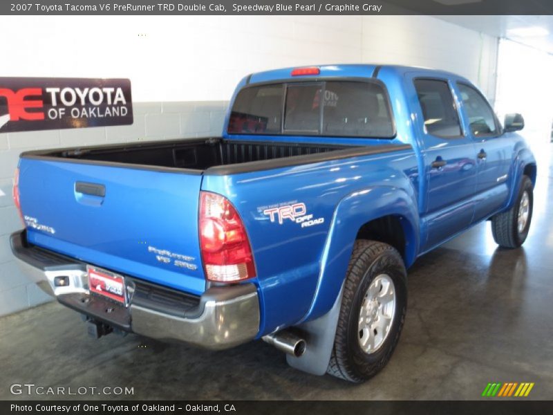 Speedway Blue Pearl / Graphite Gray 2007 Toyota Tacoma V6 PreRunner TRD Double Cab