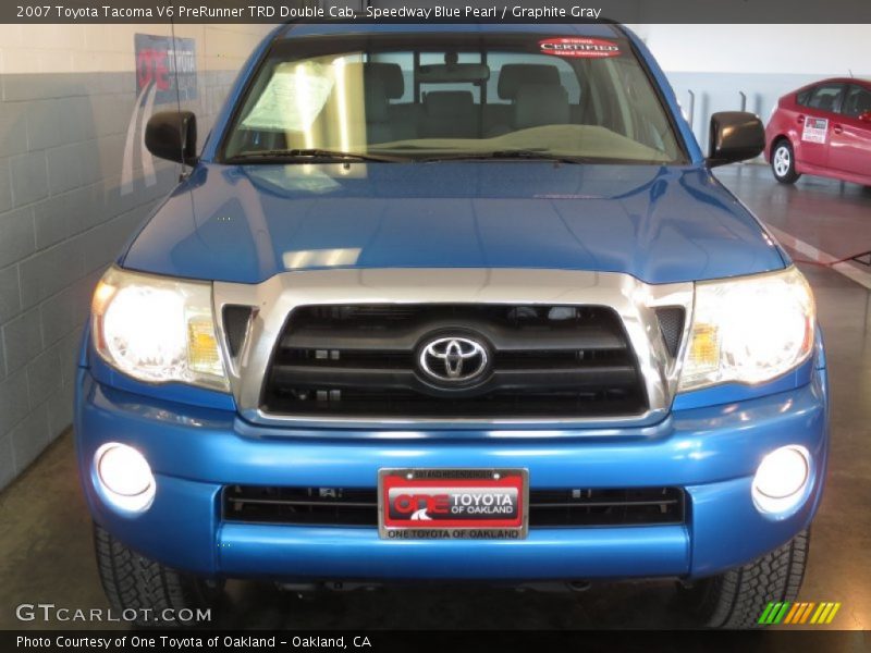 Speedway Blue Pearl / Graphite Gray 2007 Toyota Tacoma V6 PreRunner TRD Double Cab