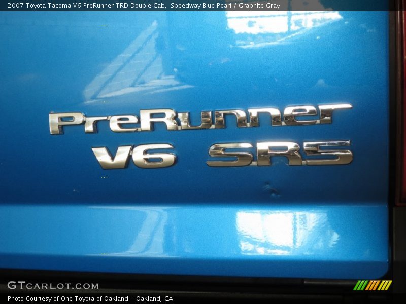 Speedway Blue Pearl / Graphite Gray 2007 Toyota Tacoma V6 PreRunner TRD Double Cab