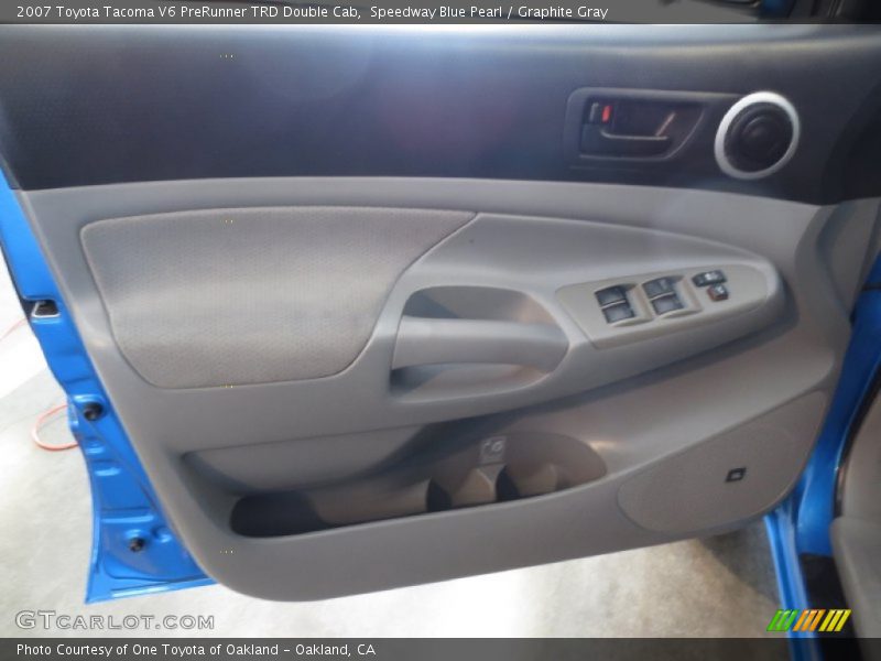 Speedway Blue Pearl / Graphite Gray 2007 Toyota Tacoma V6 PreRunner TRD Double Cab