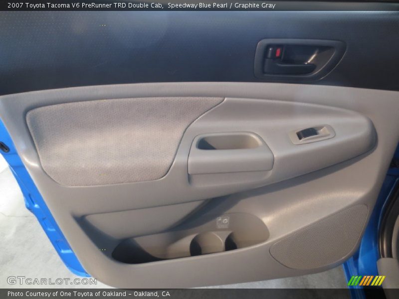 Speedway Blue Pearl / Graphite Gray 2007 Toyota Tacoma V6 PreRunner TRD Double Cab