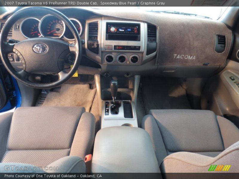 Speedway Blue Pearl / Graphite Gray 2007 Toyota Tacoma V6 PreRunner TRD Double Cab