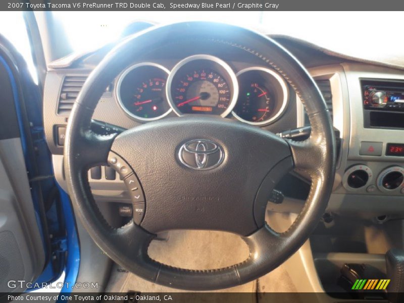 Speedway Blue Pearl / Graphite Gray 2007 Toyota Tacoma V6 PreRunner TRD Double Cab